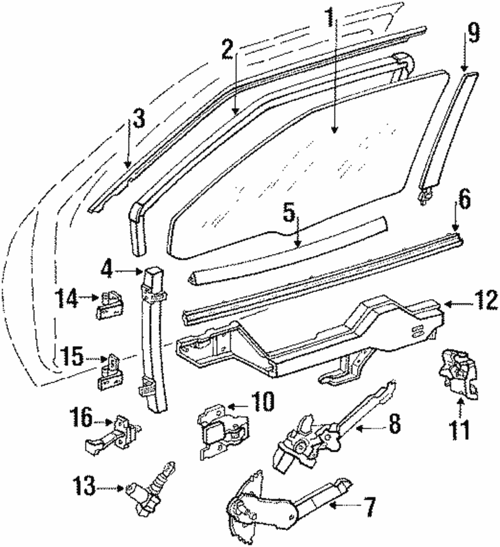 Black Door Inside Handle - GM (20566243)