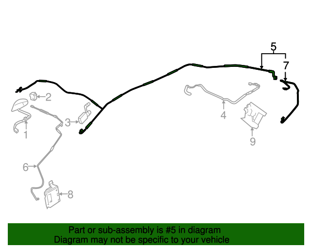 39160TR0A91 Feeder Assembly, Glass Antenna 20122013 Honda Civic