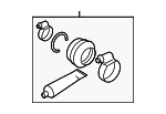 31608657723 - Front Drive Axle: Boot Kit for BMW: 530e, 530e xDrive, 530i, 530i xDrive, 540d xDrive, 540i, 540i xDrive, 640i xDrive Gran Turismo, 740e xDrive, 740i, 740i xDrive, 745e xDrive, 750i, 750i xDrive, 840i xDrive, 840i xDrive Gran Coupe, Alpina B7, Alpina XB7, M3, M4, M5, M550i xDrive, M760i xDrive, M8, M8 Gran Coupe, M850i xDrive, M850i xDrive Gran Coupe Image