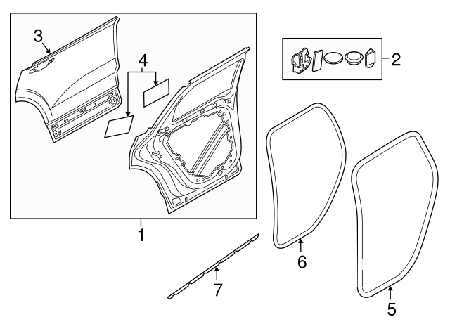 Genuine Outer Panel for 2018-2023 Volvo XC60 | Part# 32345962 