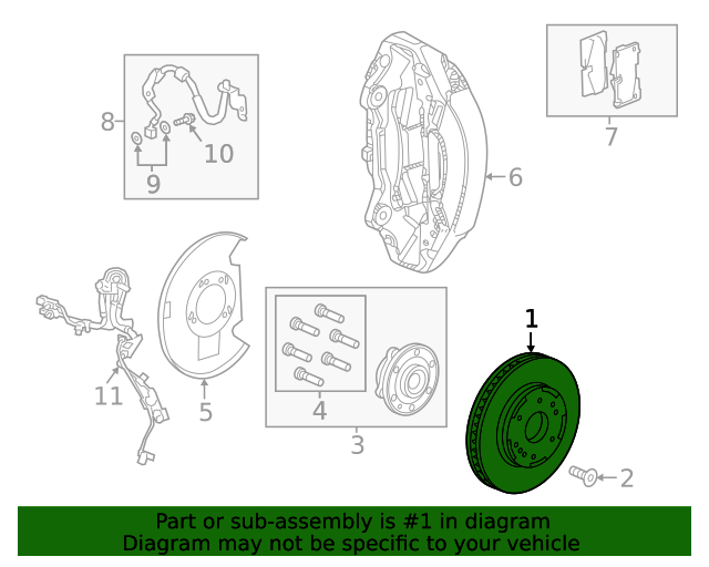 2021-2024 GM Disc Brake Rotor 87839222 | GM Parts Center 