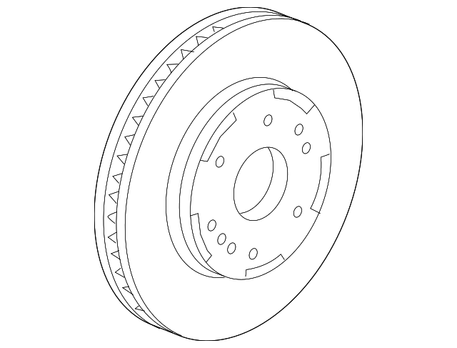 Coated Front Disc Brake Rotor - GM (87839222)