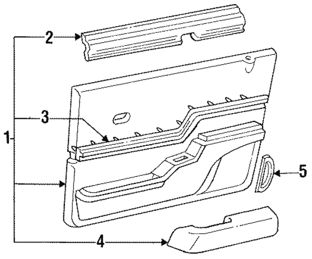 Belt Weather-Strip - Ford (E83Z-6621456-A)