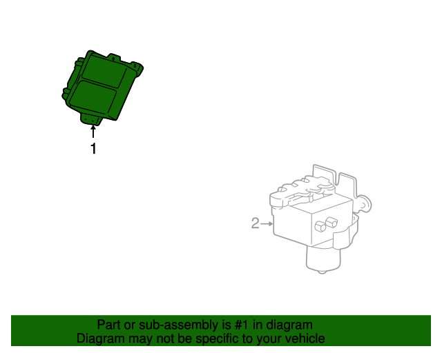 Genuine OEM Ford ABS Control Module 7C2Z2C219AD OEM Ford Parts