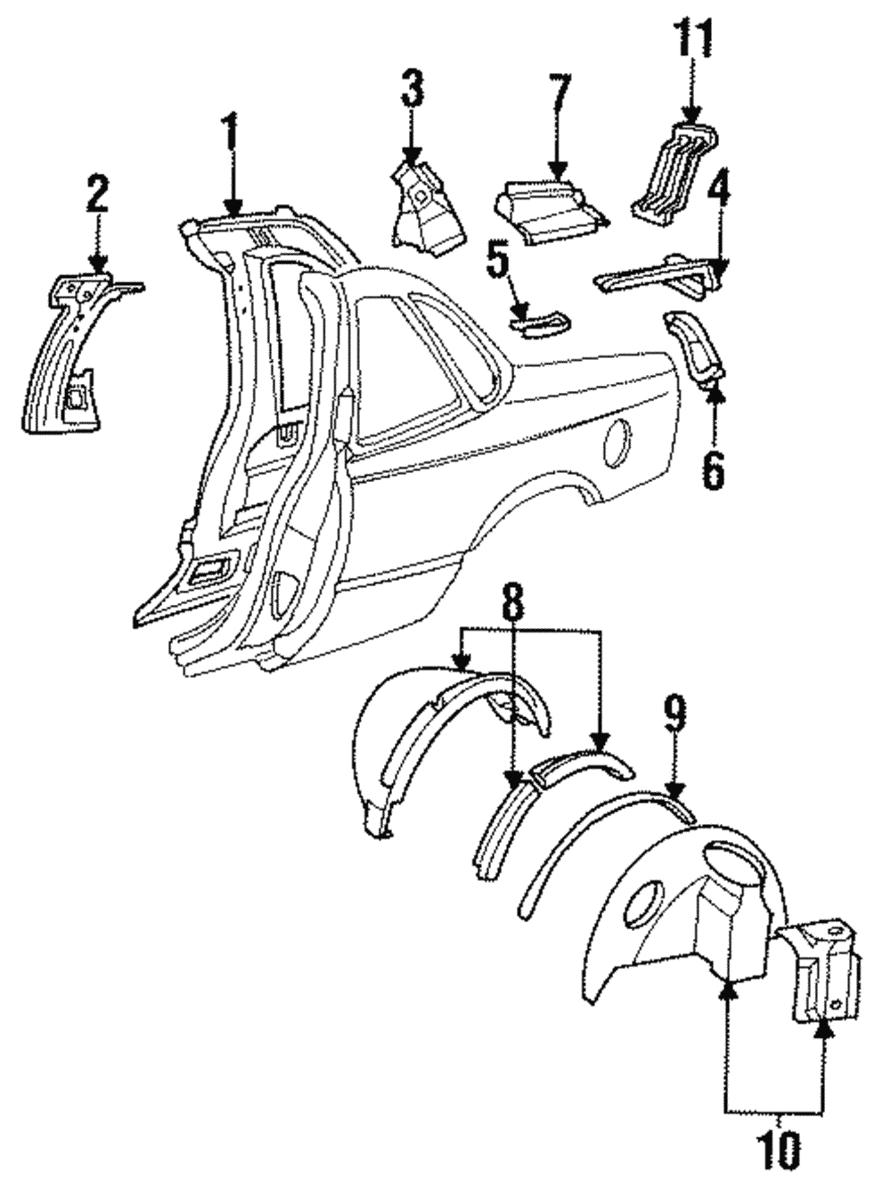 Inner Wheelhouse Extension - GM (20663787)