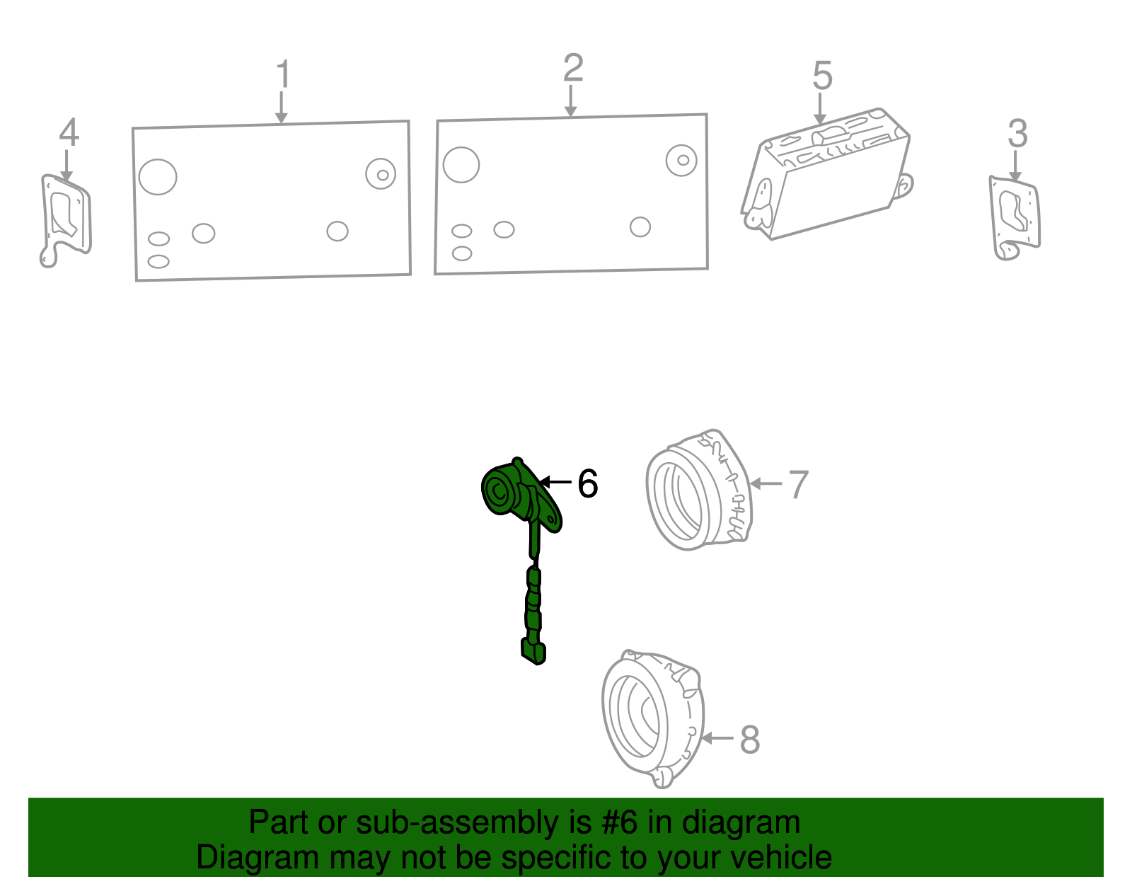 Rear Dr Speaker - Toyota (86160-AF050)