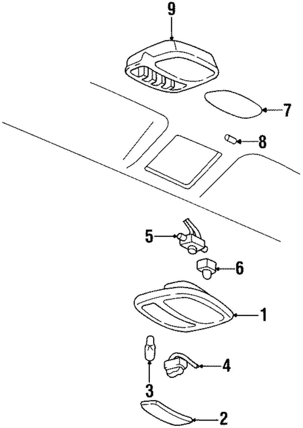 Bezel, Hdlnr Roof Console Tr                  *Oak - GM (12373636)