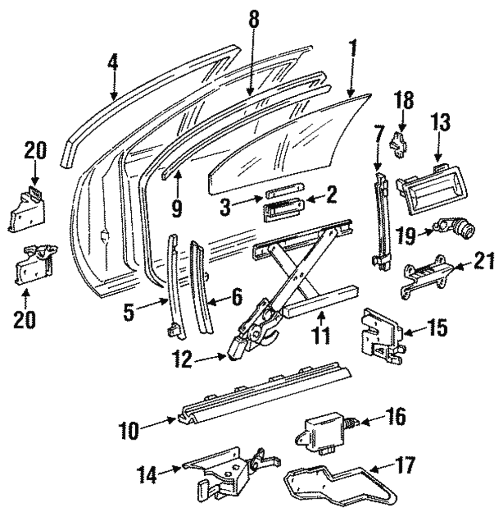 Power Window Regulator Motor - GM (12362503)
