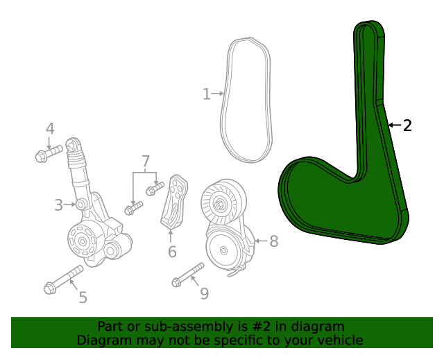 20192023 Mopar Serpentine Belt 5281514AA
