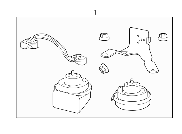 2014-2020 Chevrolet Horn Asm-Dual 23343360 | GM Parts Center 