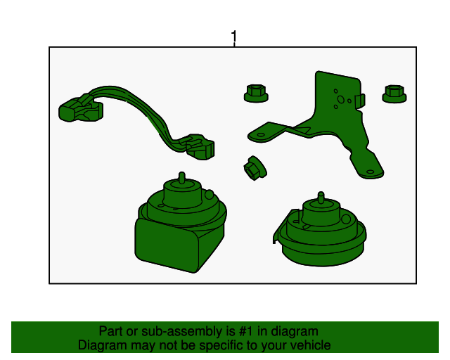 20142020 Chevrolet Dual Note Horn 23343360 GM