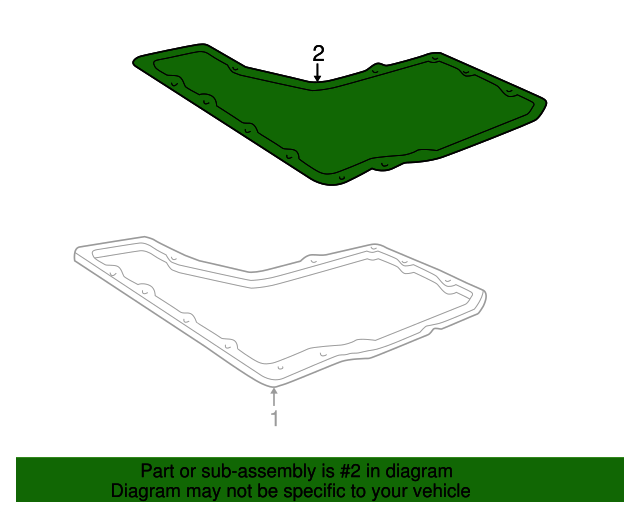 19932011 GM Automatic Transmission Fluid Pan Gasket 24209512