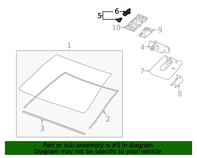 20202023 GM Inside Air Moisture and Windshield Temperature Sensor