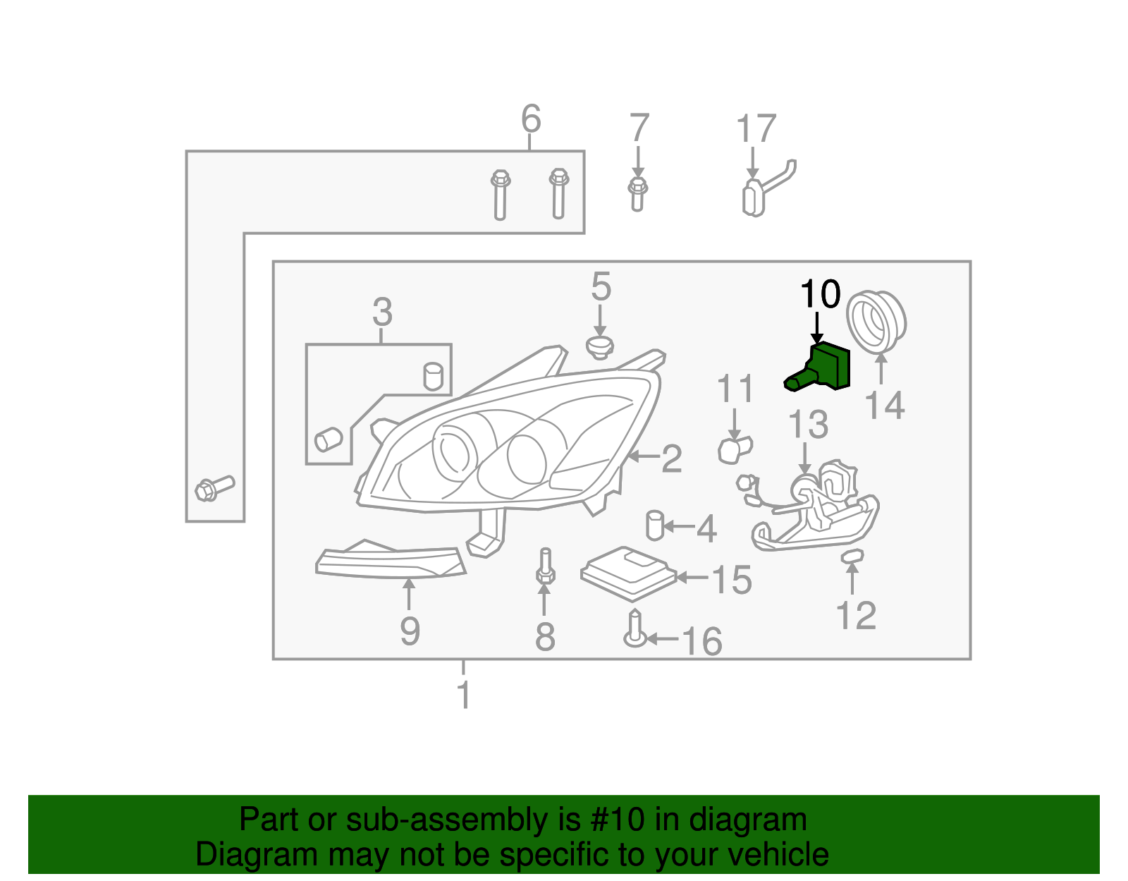 Low Beam Bulb - Buick (25735604)