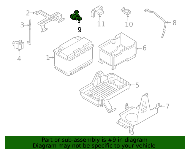 250820499R Battery Current Sensor 20212023 Nissan Nissan OEM
