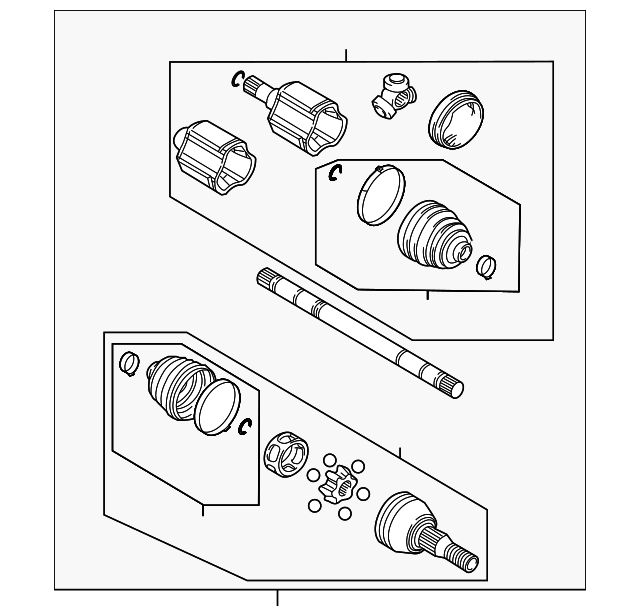 Axle Assembly - Buick (89047674)