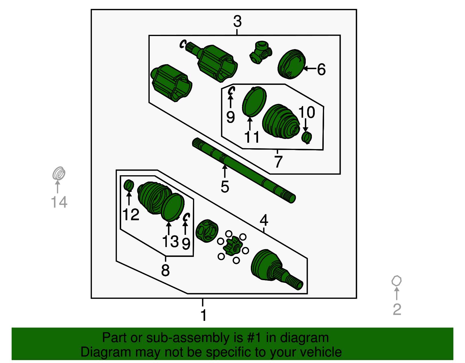 Axle Assembly - Buick (89047674)