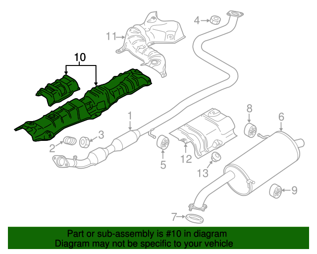 20112014 Mazda 2 Heat Shield D07A564FX