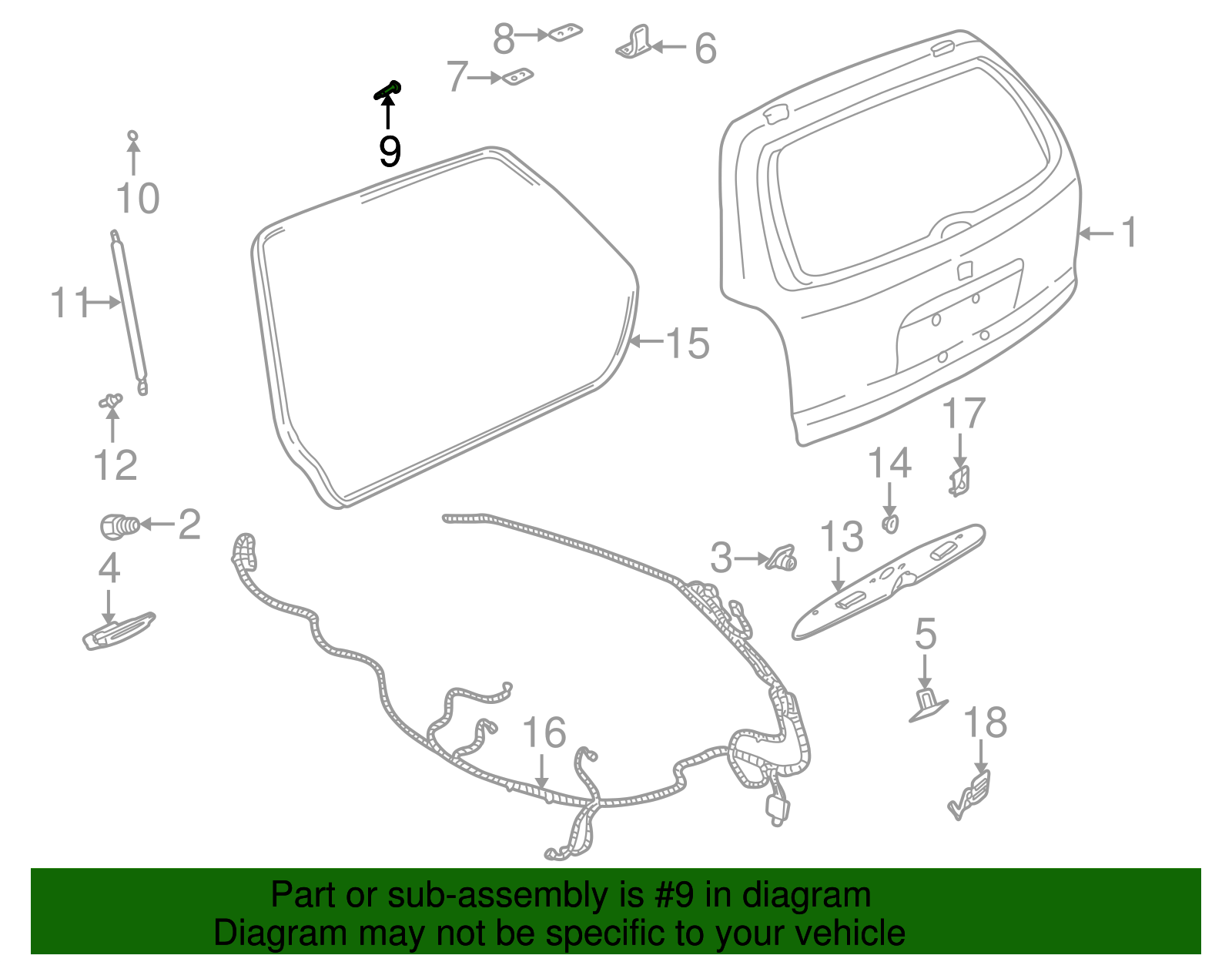 Pin L/Gate Hge - GM (09135900)
