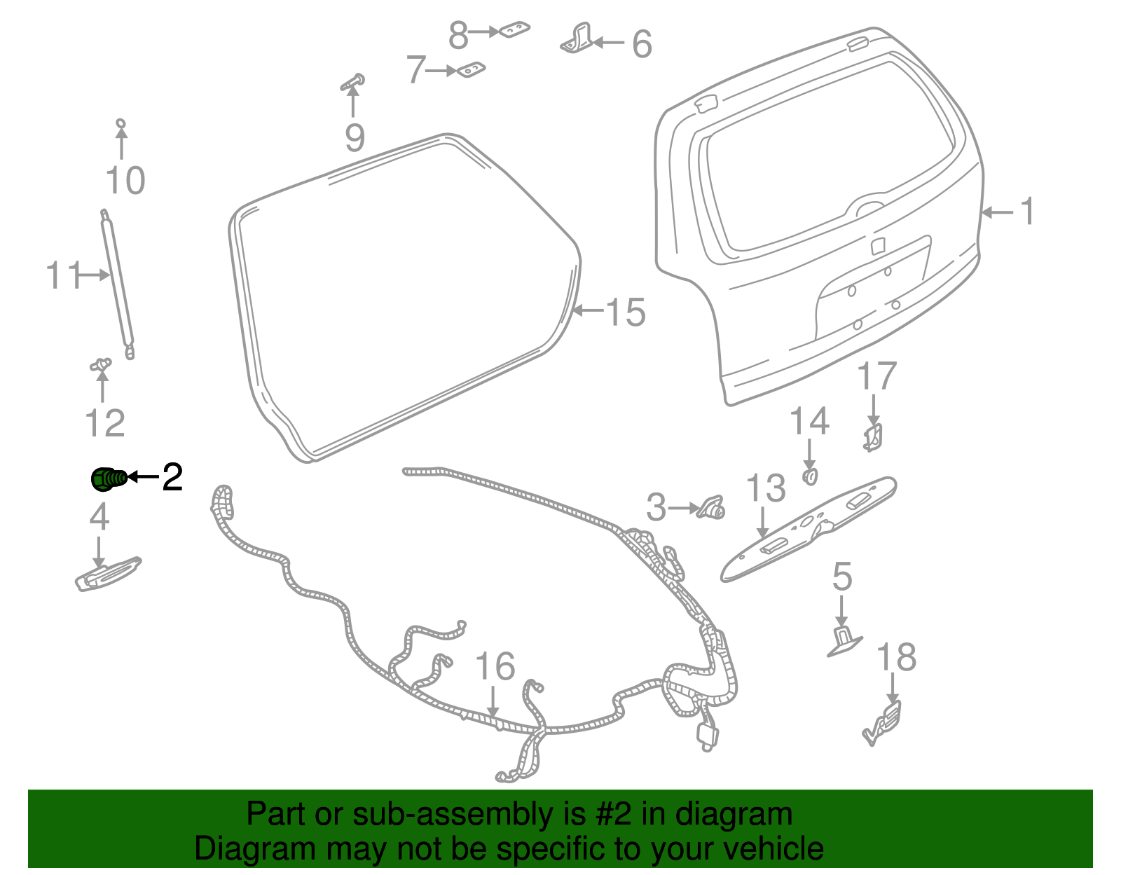 Bumper, L/Gate Side - GM (09135897)