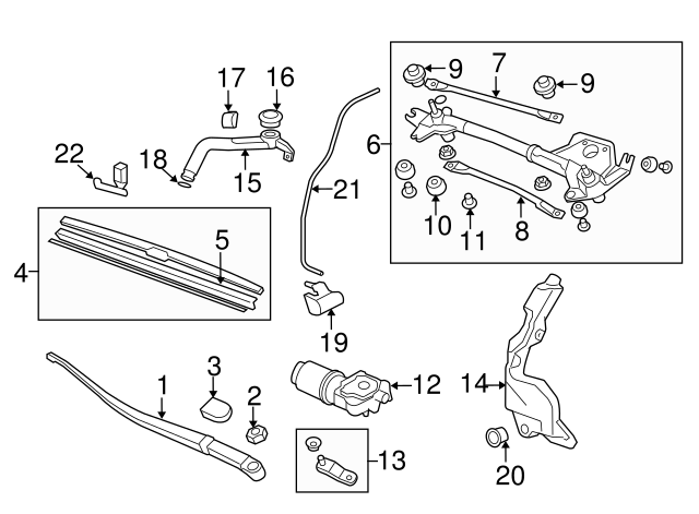Genuine OEM Acura - Rubber, Blade (650MM) Part# 76622-STK-A02 | Acura ...