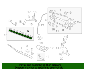 2007-2018 Acura RDX Wiper Blade Refill 76622-STK-A02 | Acura Automotive ...