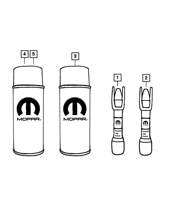 2017 Fiat 124 Spider Touch Up Brush Paint 6103143AA Mopar Estores