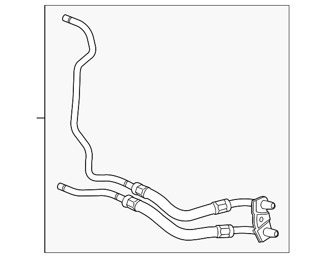 23143028 Automatic Transmission Fluid Cooler Inlet and Outlet Line