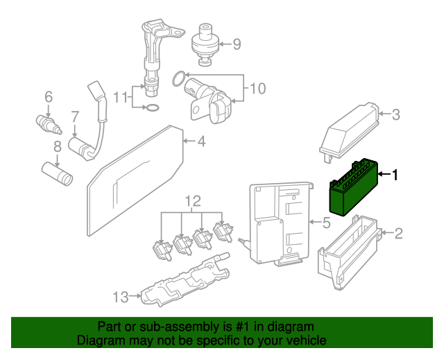 2005 GM Powertrain Control Module, Refurbished 19210071 OEM Parts Online