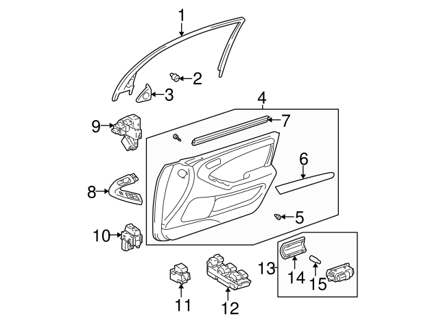 1998-2005 Lexus Insert Panel 67782-30220 | OEM Parts Online