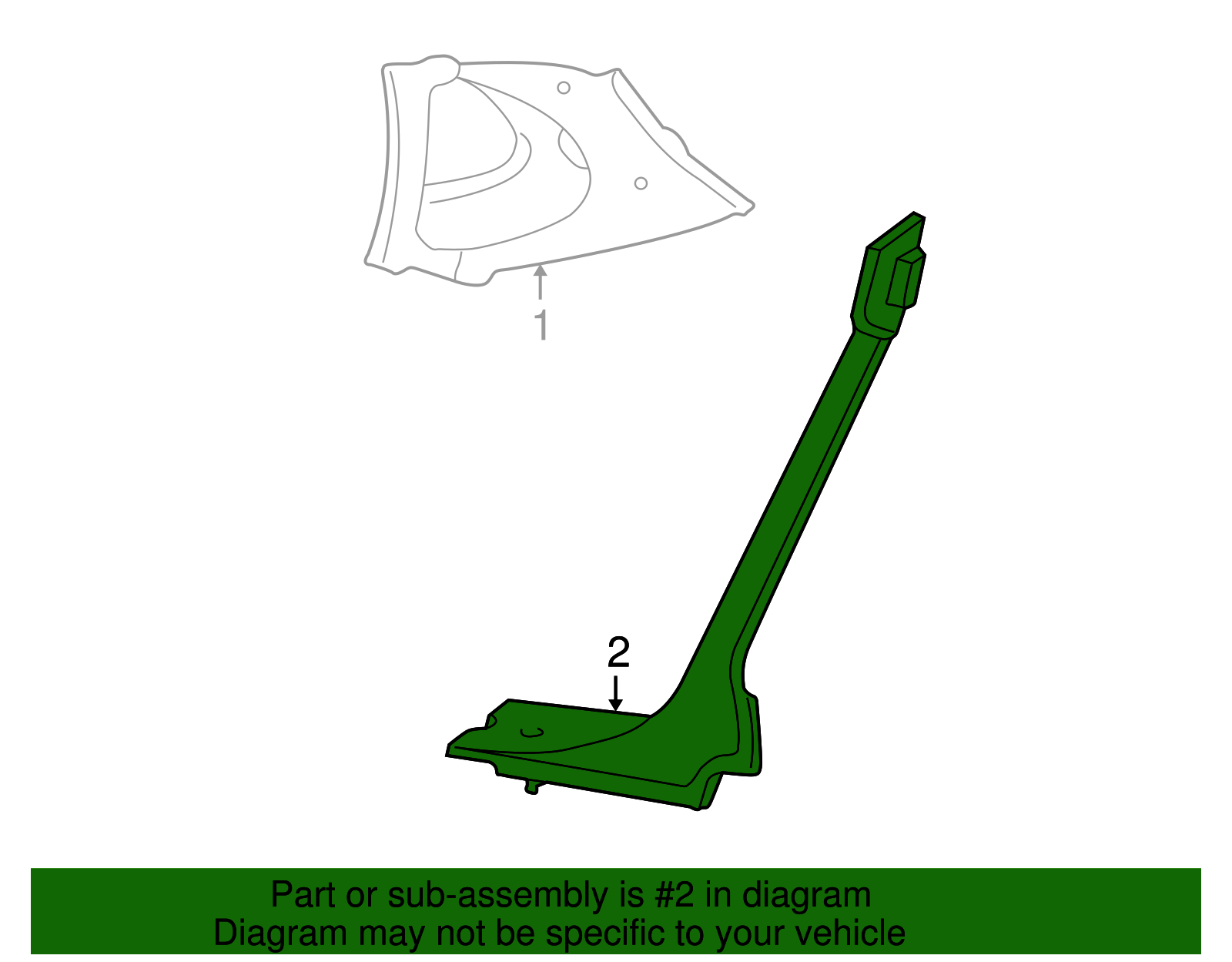 Lower Quarter Trim - Ford (YF1Z-5431012-AAA)