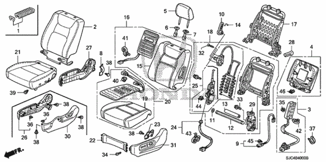 Front Seat (L.) (1) for 2008 Honda Ridgeline #0