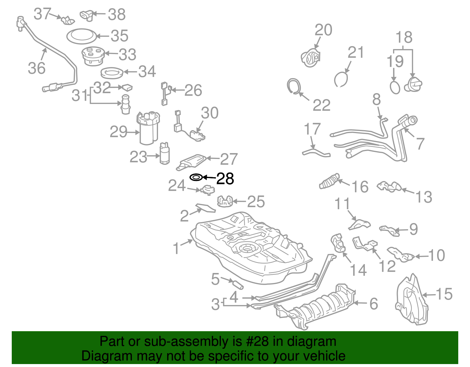 Fuel Strainer Clip - Scion (23219-03010)