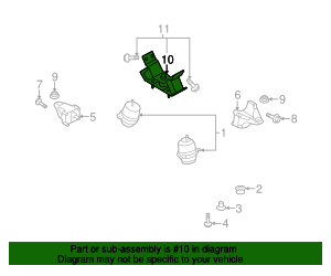 21832-3E382 - Trans Mount 2007-2009 Kia | Kia.Parts Store