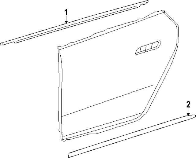 294-690-26-01-64 - Door Molding 2023 Mercedes-Benz | Mercedes-Benz