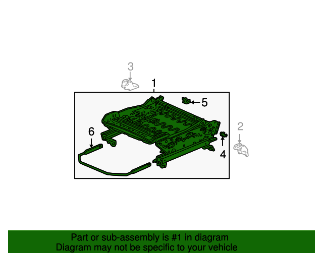 20012005 Honda Civic Seat Adjust Assembly 81536S5PA72 Honda