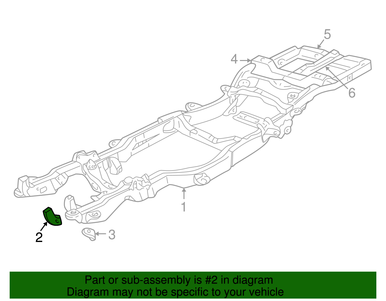 Front Driver Side Bumper Impact Bar Bracket - GM (12472150)
