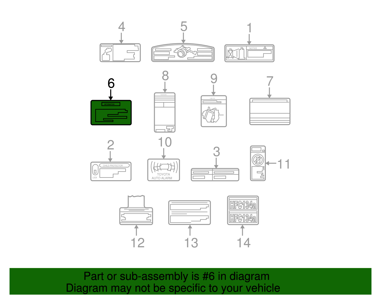 Info Label - Scion (11294-0V010)