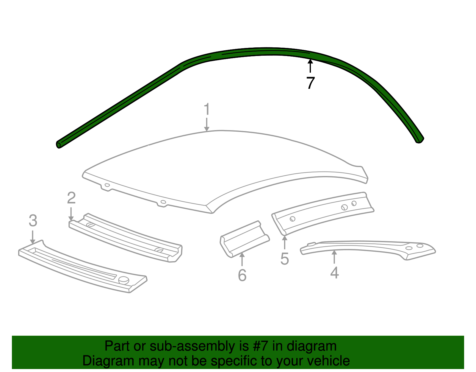 Weatherstrip - Ford (XW4Z-5451823-AA)