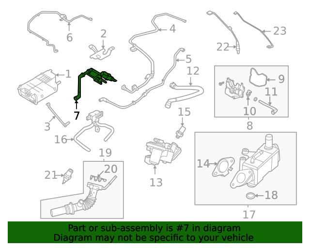 20202023 Ford Escape Evaporative Emissions System Lines LX6Z9D665G