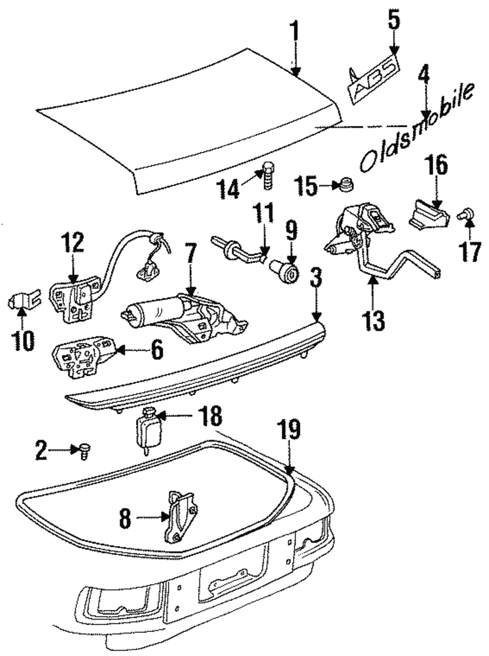 Spoiler Kit, R/End   (Paint To Match) - GM (12362330)