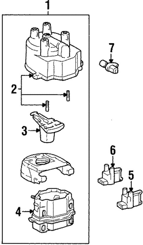 Distributor for 1996 Toyota T100 #0