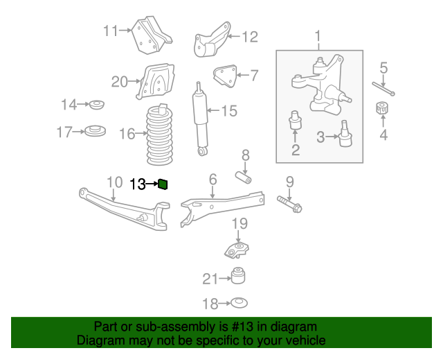 1C3Z3B177AA Axle Beam Bushing 20002022 Ford Ford OEM Parts Direct