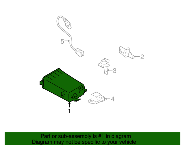 314201G500 Vapor Canister 20062011 Hyundai Accent