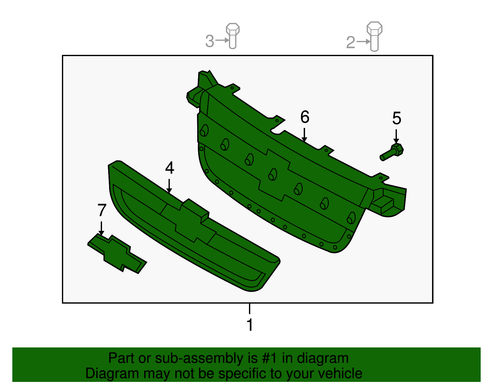Front Grille - GM (96648529)