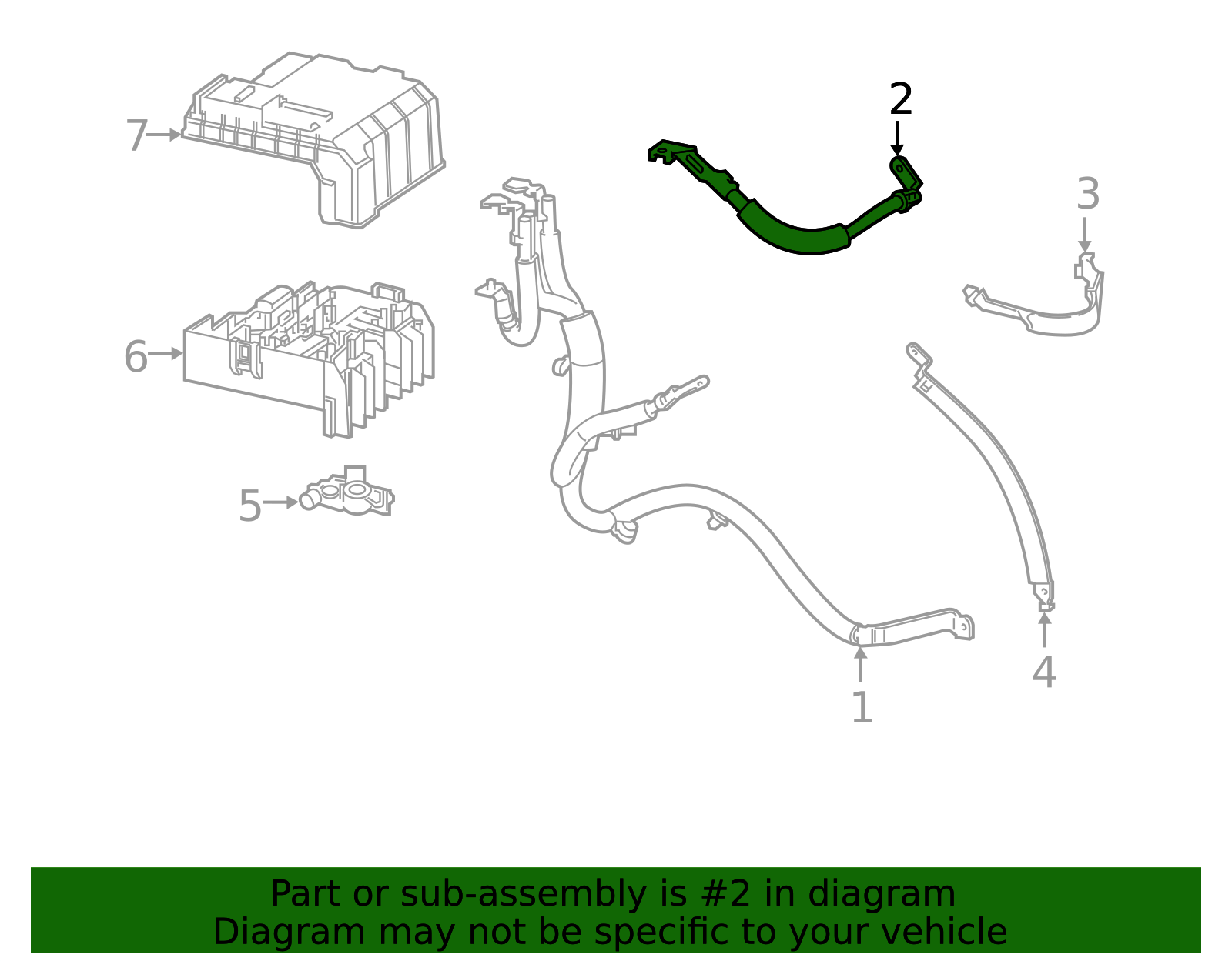 Negative Battery Cable - GM (84362745)