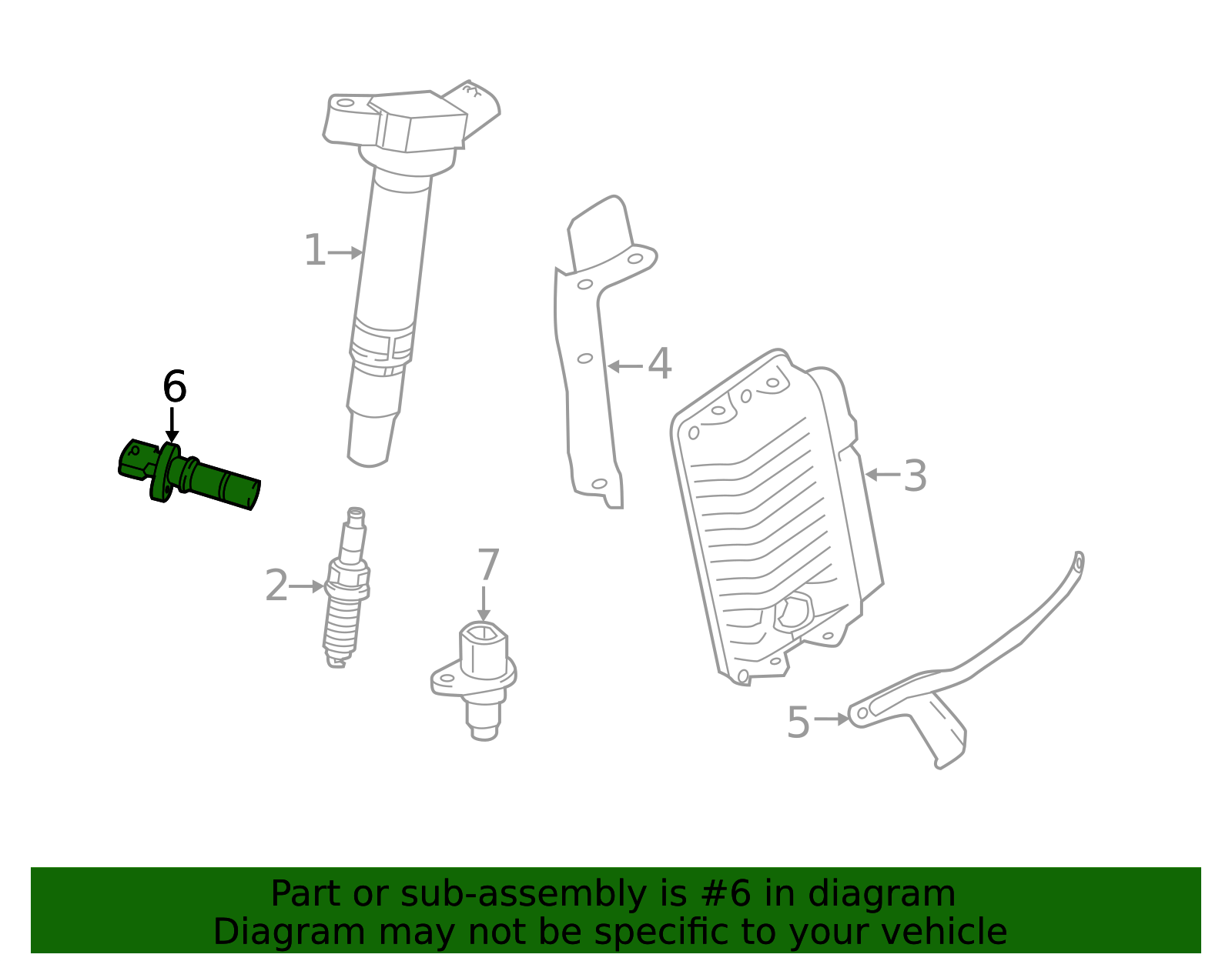Engine Crankshaft Position Sensor - Toyota (90919-A5005)