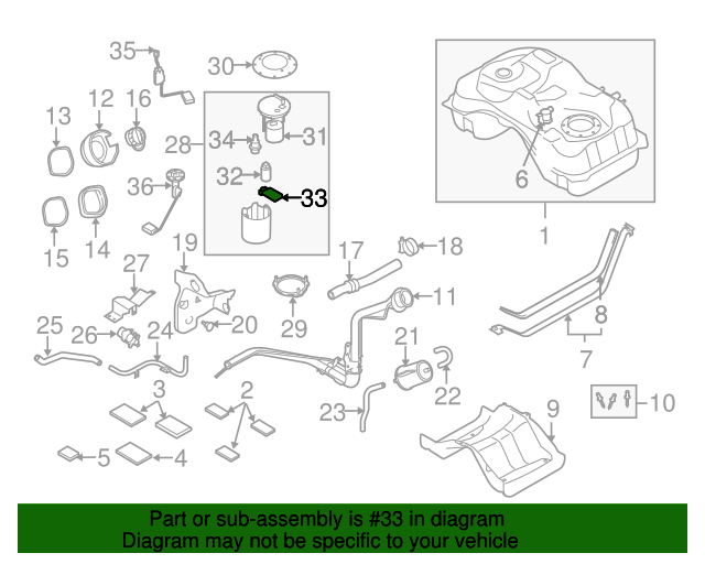 LFB613ZE1 Fuel Filter 20062015 Mazda Werner Mazda Parts