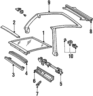 1984-1992 GM Weatherstrip 10198209 | GM Parts Center