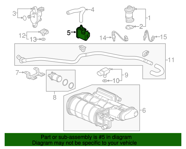46402-TA1-A02 Brake Master Cylinder Power Tube Assembly Genuine Honda